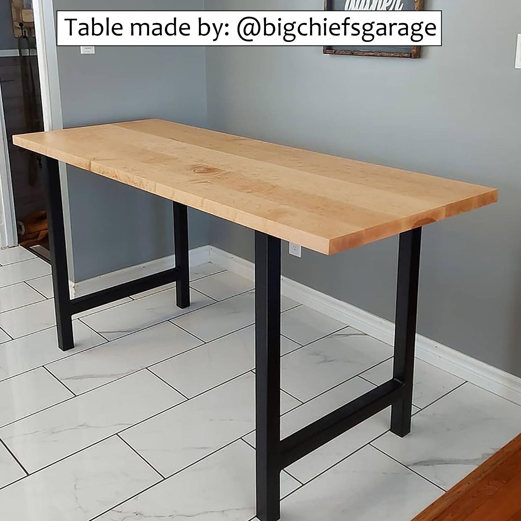 Table Frame with Detachable Top
