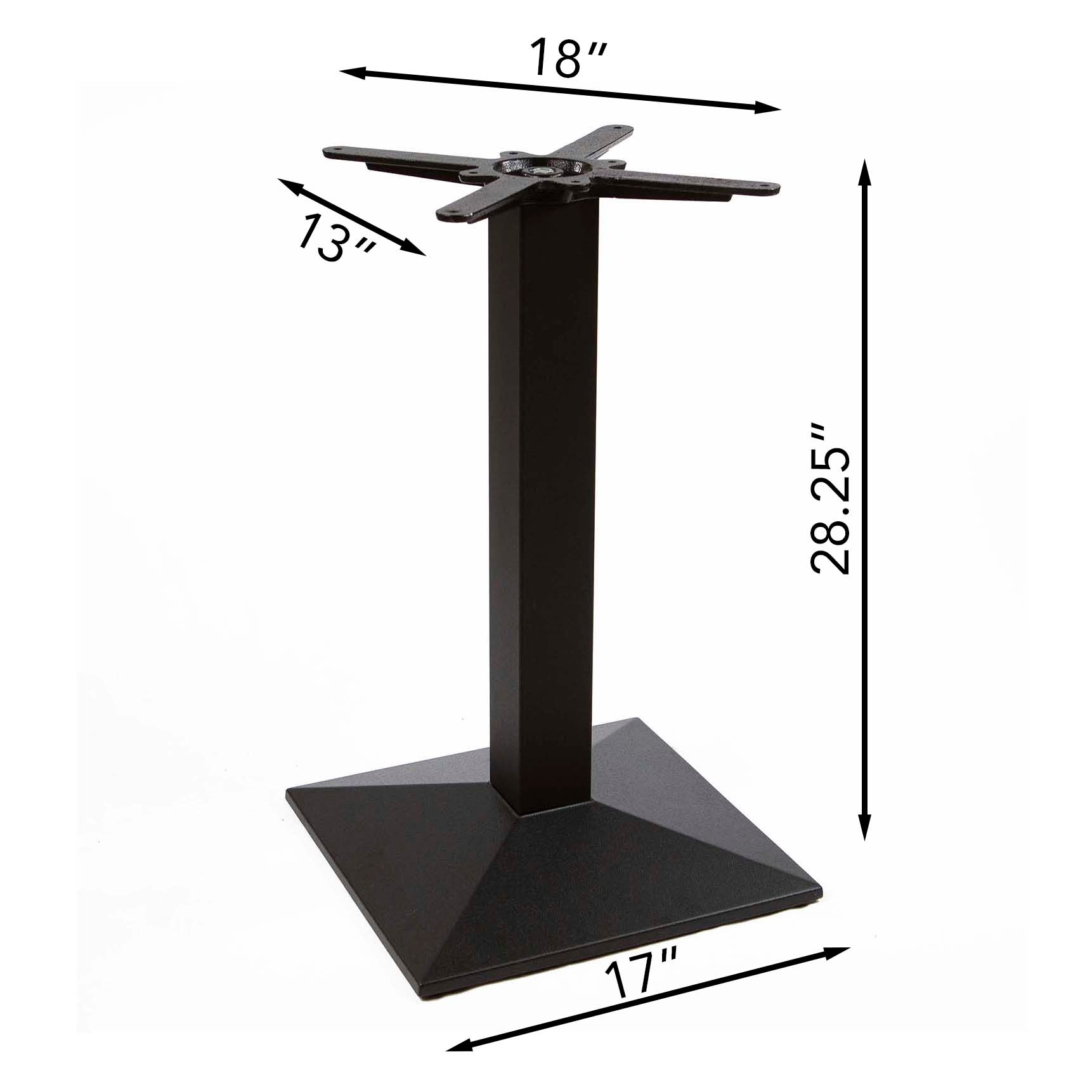 Dining Table with Metal Base